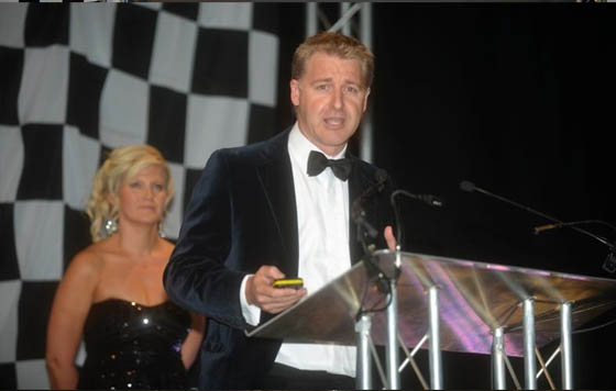 Oli Christie speaking at the Gloucestershire Business Awards 2013