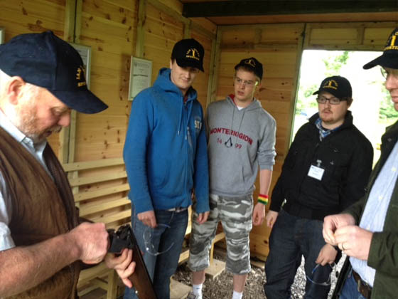 Neon Play team clay pigeon shooting with Ian Coley 