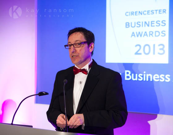 Vernon Harwood at Cirencester Business Awards