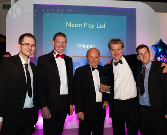 Neon Play winning at Ciren Business Awards