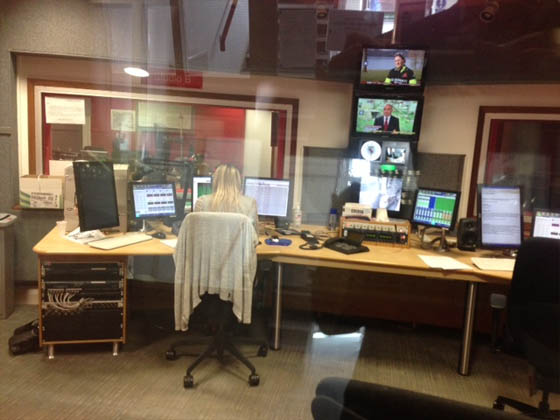 BBC Radio Glos at work