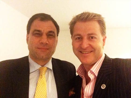 Lord Bilimoria and Oli Christie of Neon Play