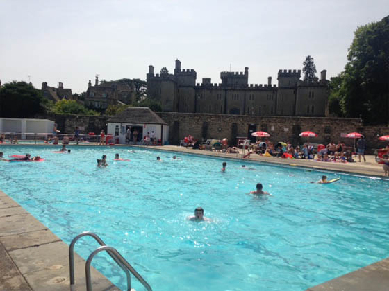 Neon Play and the Cirencester Open Air Pool