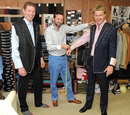 Mark Allen, Oli Christie and Tom Wharton of Barrington Ayre Tailors