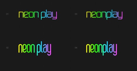 Neon Play logo development