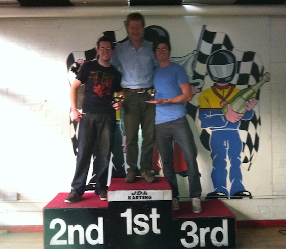 Neon Play go-karting race winners