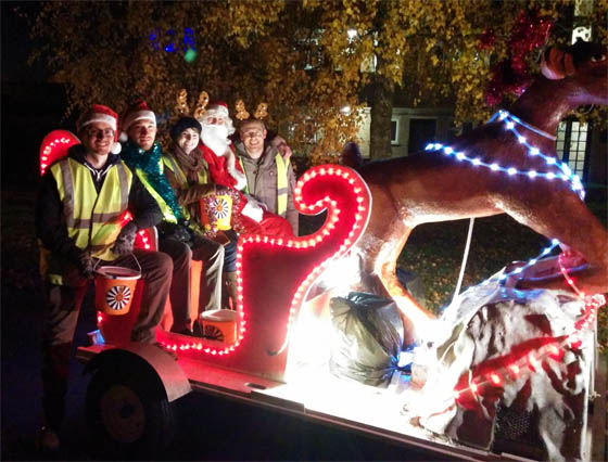 Neon Play with Santa raising money for CHYP