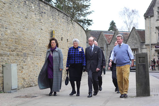 The Duke of Kent with Dame Janet Trotter and Lord and Lady Bathurst