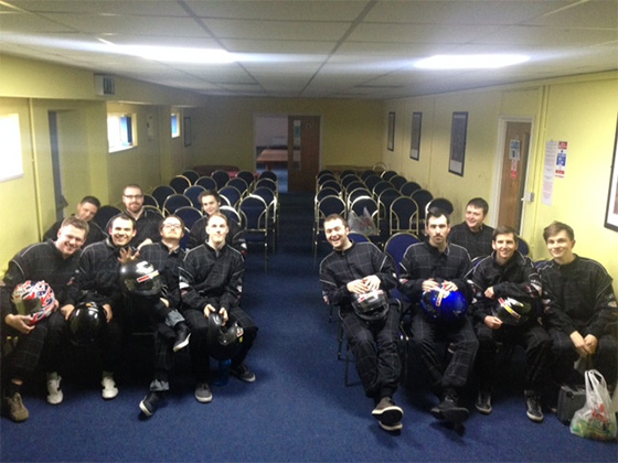 Neon Play go karting briefing
