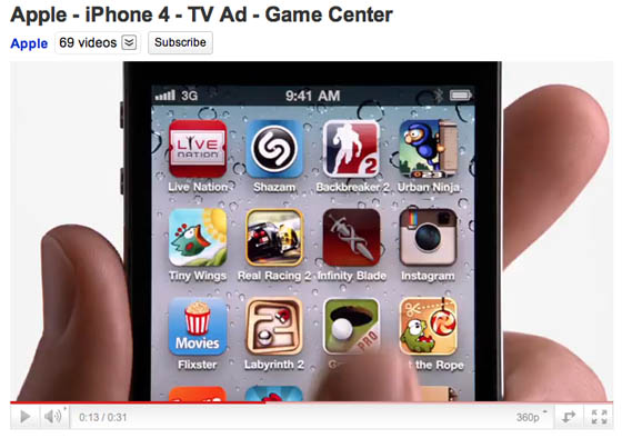 Apple iPhone 4 TV ad